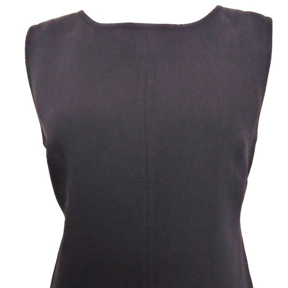 Talbots Black Sheath Dress Size 10P Petite Wool Blend Lined Career Classic NWT - Picture 2 of 5